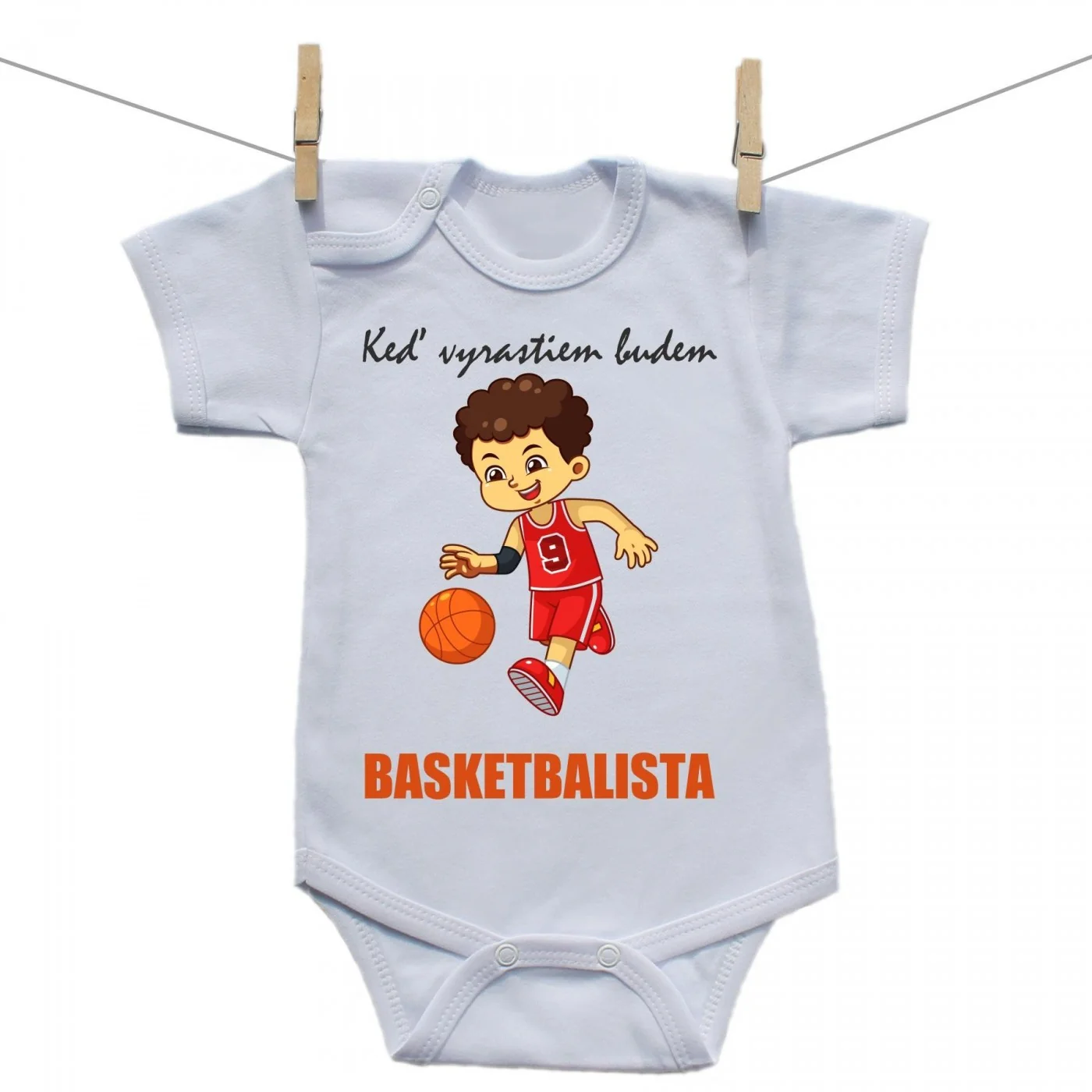 Boodyy Body s krátkym rukávom Keď vyrastiem budem basketbalista Veľkosť: 98