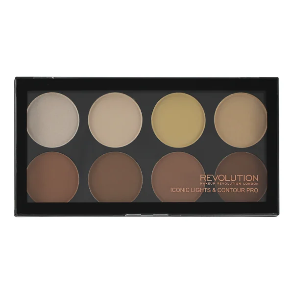 Revolution, Iconic Lights & Contour Pro, kontúrovacia paletka 1×13 g , kontúrovacia paletka