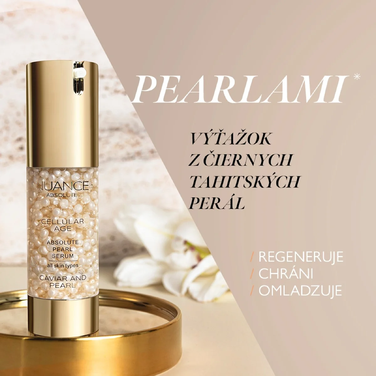 NUANCE CAVIAR AND PEARL nočný krém, 50ml 1×50 ml, nočný krém pre všetky typy pleti