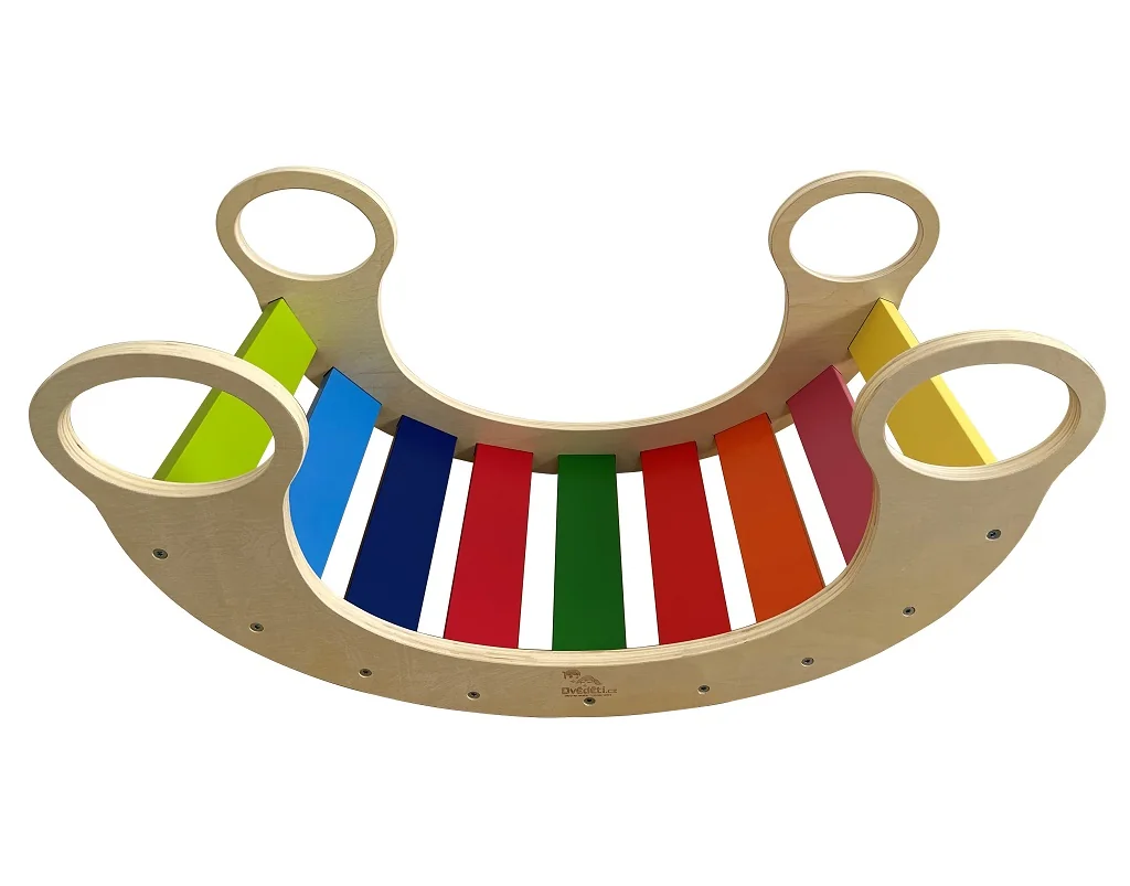 Montessori hojdačka, detská - dúhová