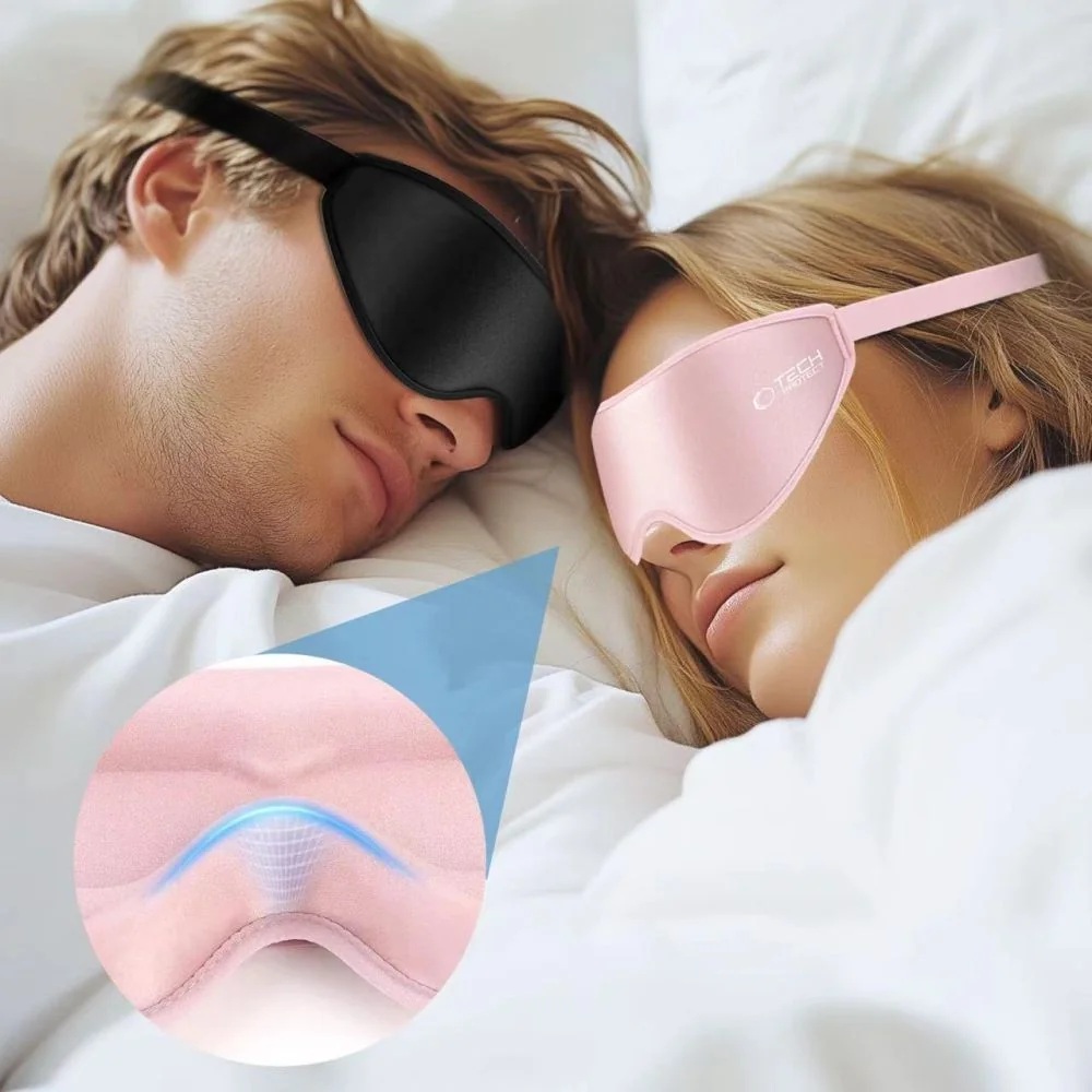 Tech-Protect Eyeshade maska na spanie, ružová
