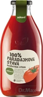Zdravo 100% PARADAJKOVÁ ŠŤAVA 1×750 ml, zeleninová šťava