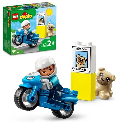 LEGO® DUPLO® 10967 Policajná motorka 1×1 ks, lego stavebnica