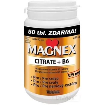 Vitabalans MAGNEX CITRATE + B6 1x100+50 tbl, výživový doplnok