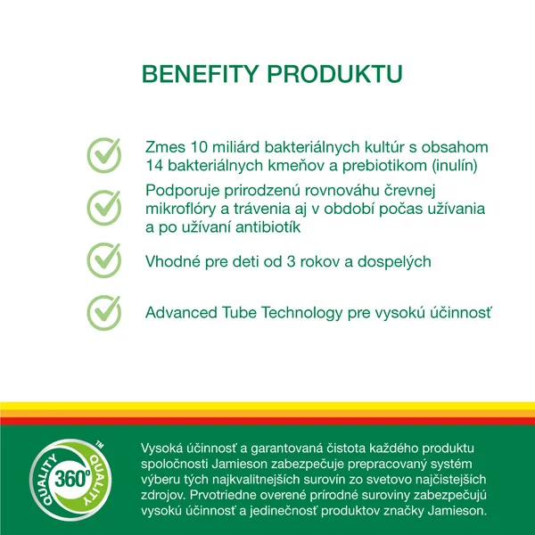 JAMIESON PROBIOTIC 10 MILIARD 1×60 cps, zmes bakteriálnych kultúr
