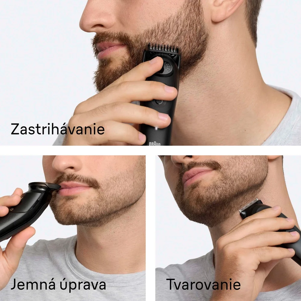 Braun BT5520 Series 5 zastrihávač brady, 4 stylingové nadstavce 1 set