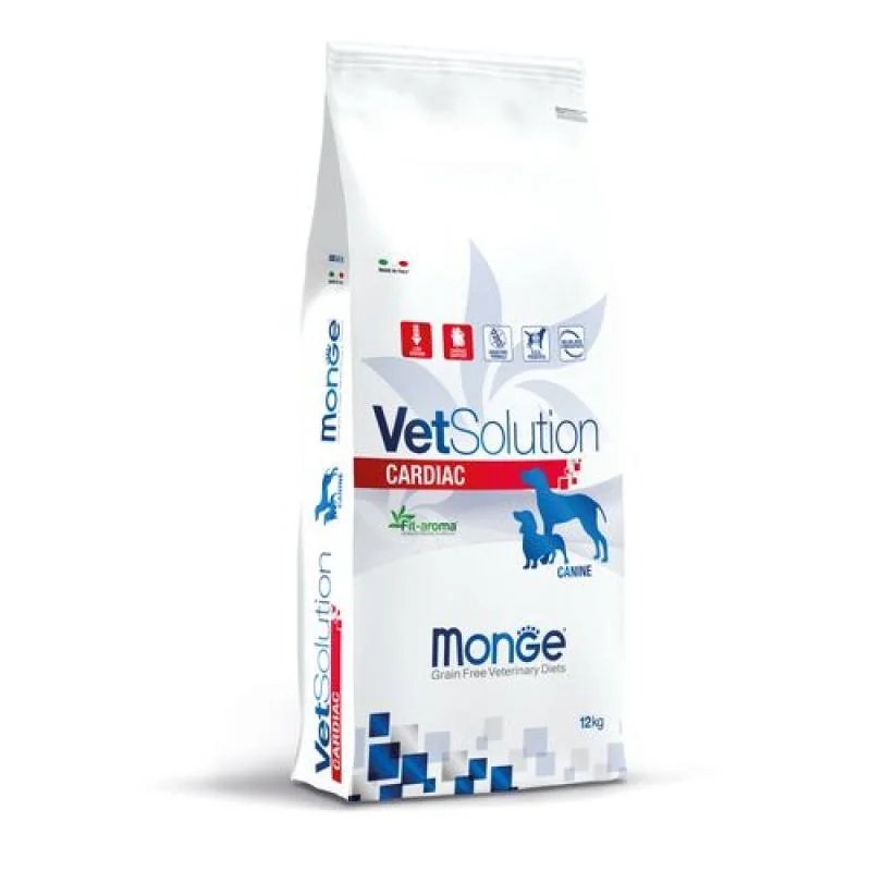 MONGE VetSolution Dog Cardiac 12kg diétne suché krmivo pre psov na udržanie správnej činnosti srdca