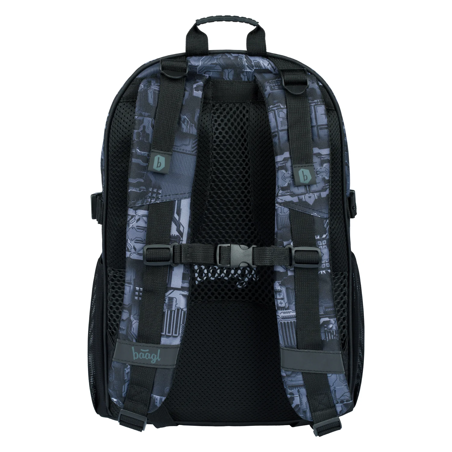 Baagl Školský batoh Core Technic sivý