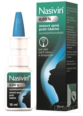 Nasivin 0,05% 1×10 ml, aer nao (fľa.sklo)