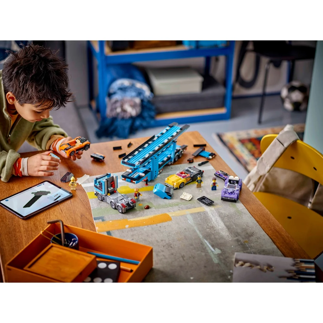 LEGO® City 60408 Kamión na prepravu áut so športiakmi