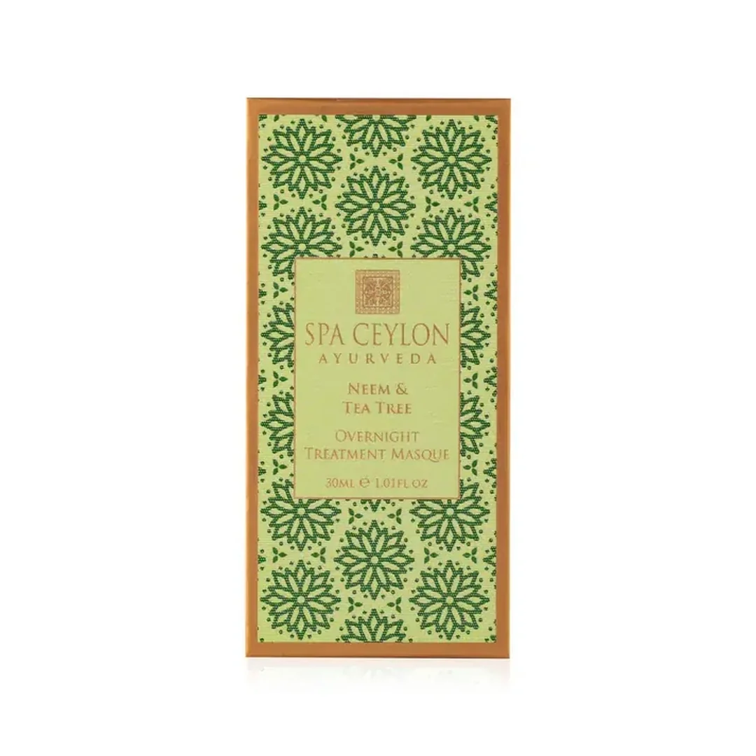 Nočná ošetrujúca pleťová maska Neem & Tea Tree 30 ml, Neem a čajovník