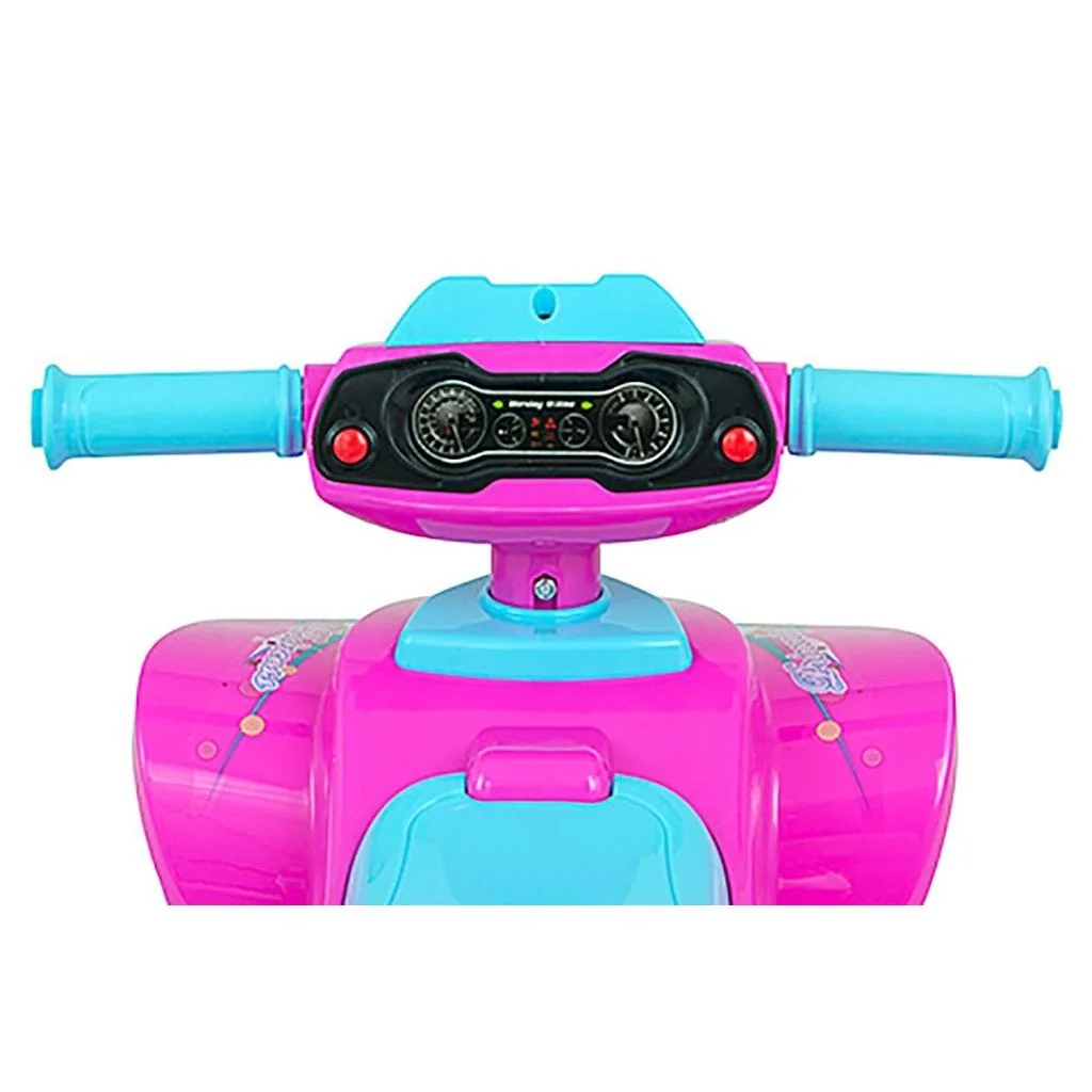 Detské odrážadlo so zvukom Štvorkolka Milly Mally Monster Pink ,