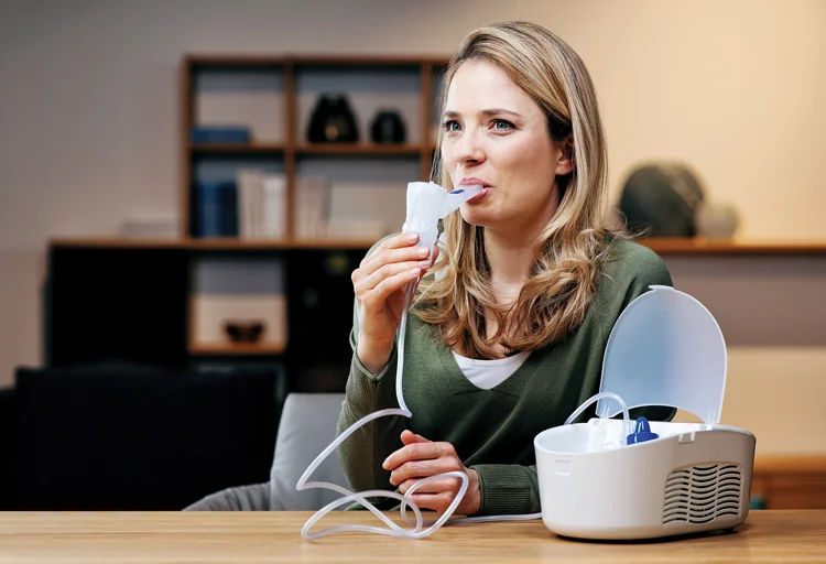 MICROLIFE INHALÁTOR NEB PRO 2v1 "Poškodený obal" 1×1 set, inhalátor a nosová voda, produkt s poškodeným obalom