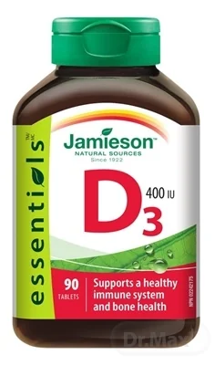 JAMIESON VITAMÍN D3 400 IU 1×90 tbl, vitamín D3