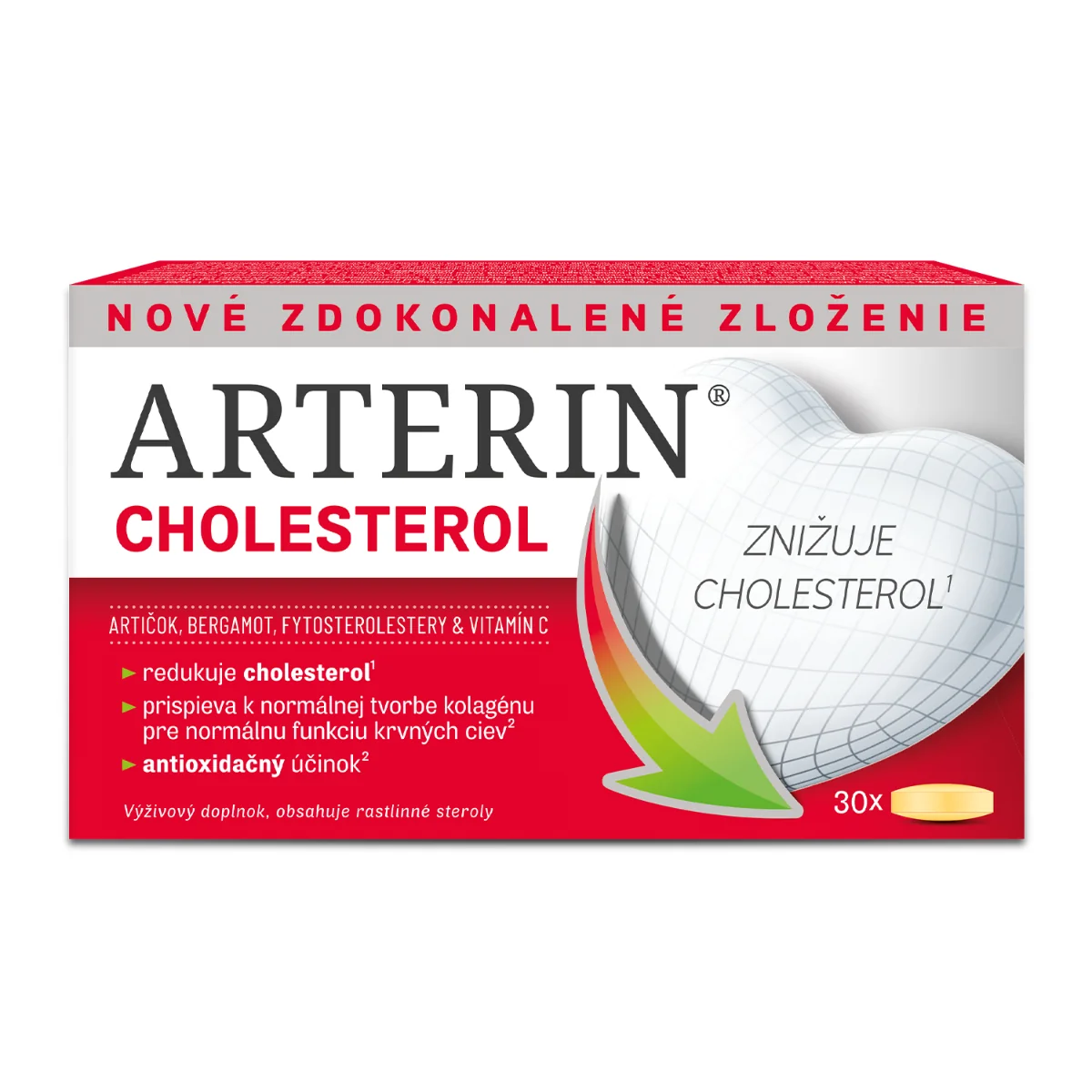 ARTERIN CHOLESTEROL 1×30 tbl, výživový doplnok