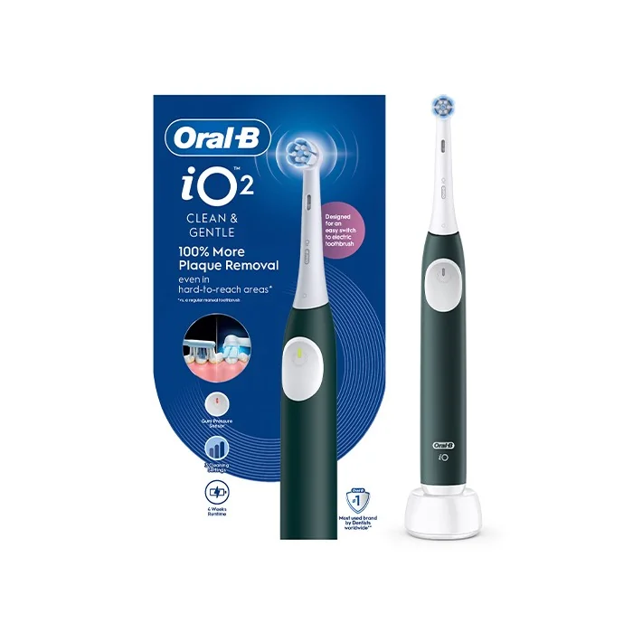 Oral-B iO 2 elektrická zubná kefka, lesná zelená 1 ks