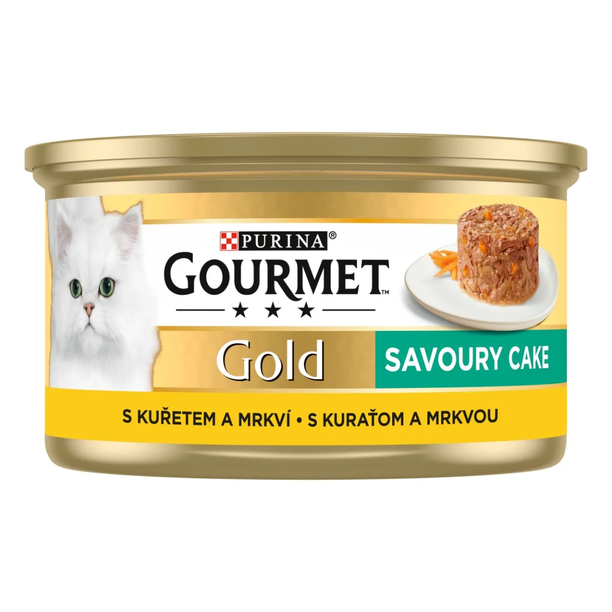Gourmet Gold Savoury Cake konzerva pre mačky kura 85 g 1×1 ks