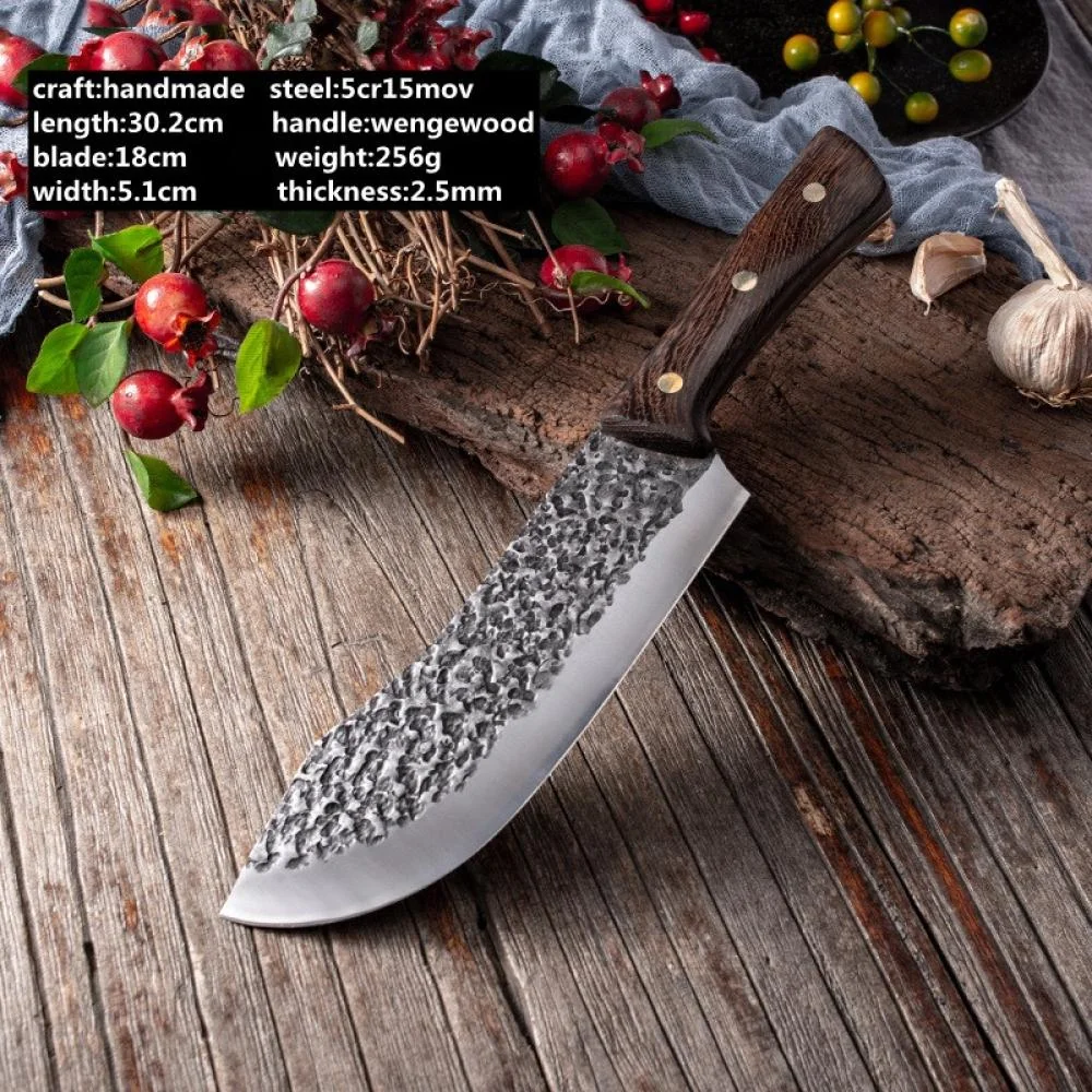 Kuchynský sekací nôž - Hnedá 1 ks, Chef Cleaver knif