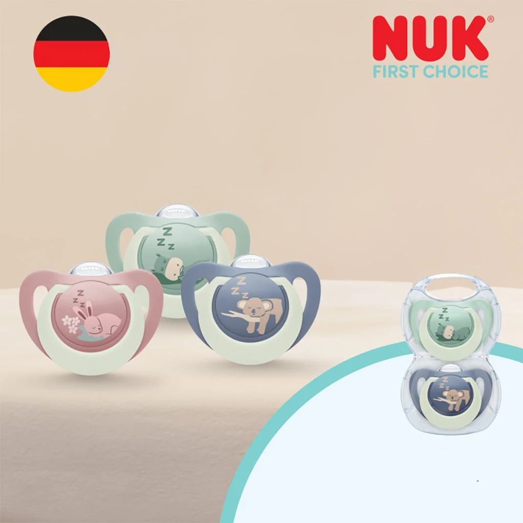 Cumlík NUK First Choice Night 6-18m 2 ks Bunny/Sheep 6-18 m, 20C59198