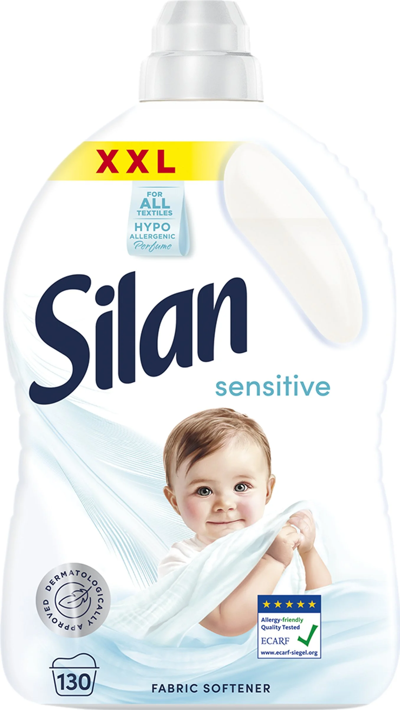 Silan aviváž Sensitive & baby 130 praní, 2,86 l 1×2860 ml, aviváž