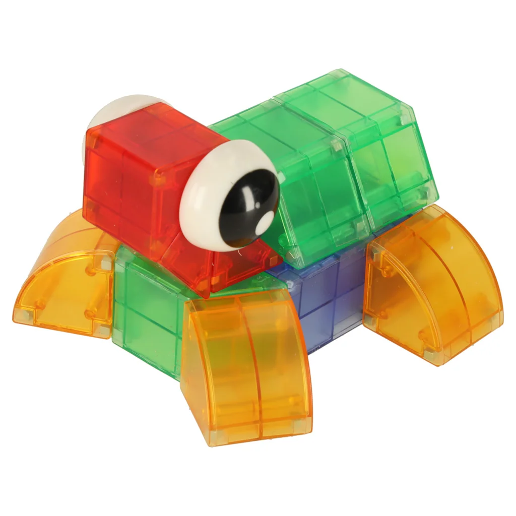 Svietiace magnetické kocky pre deti – 32 dielna 3D stavebnica