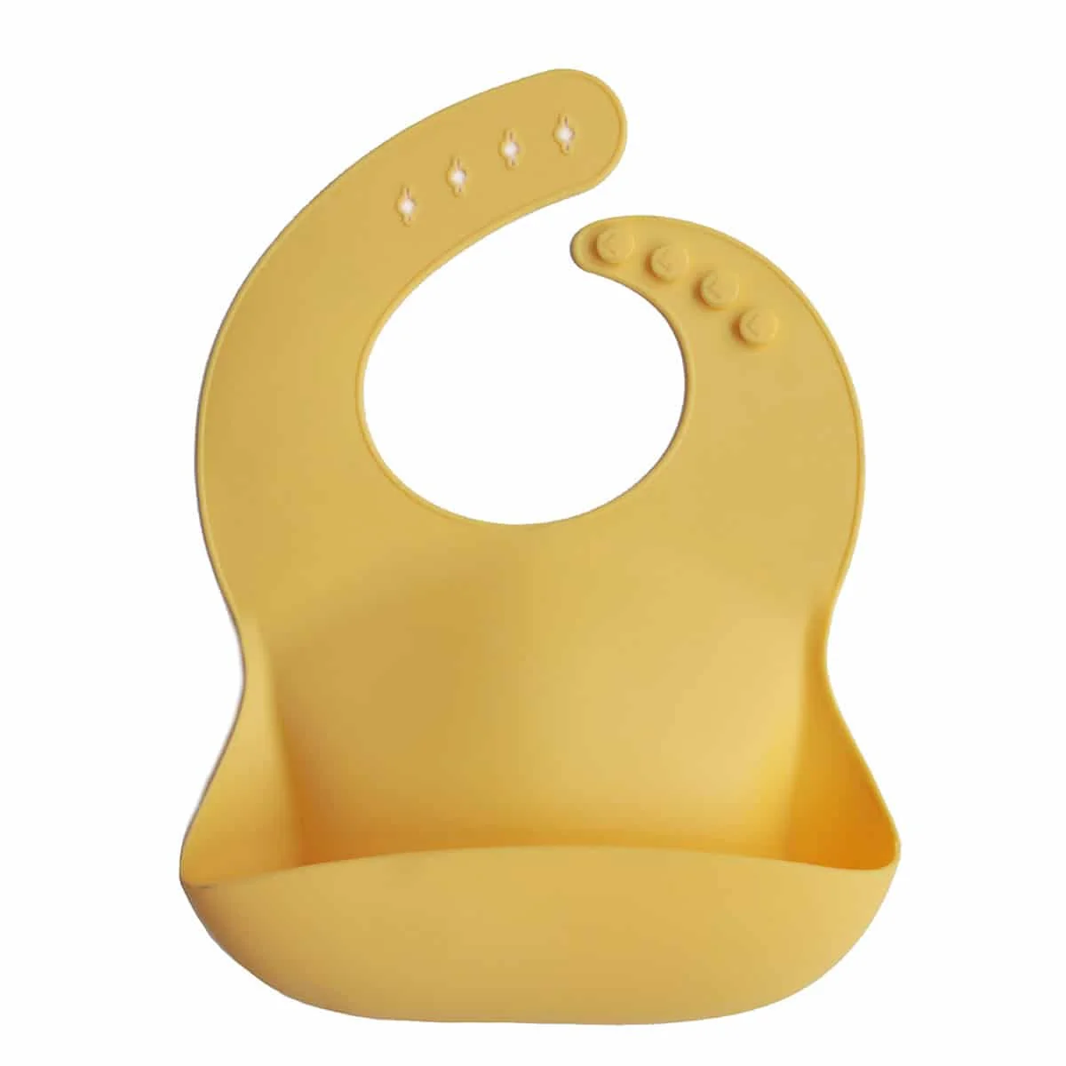 Mushie silikónový podbradník Mineral Yellow