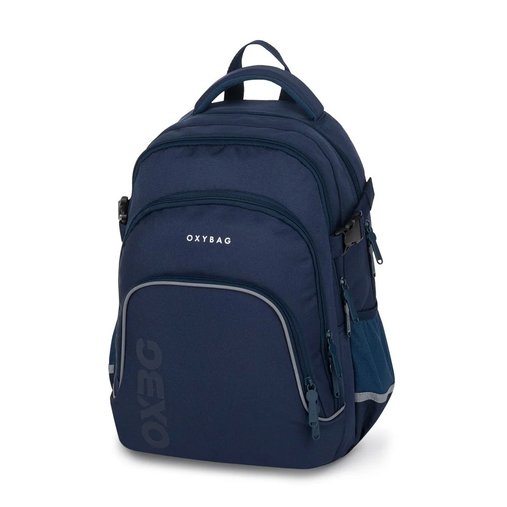 Študentský batoh OXY SCOOLER Blue Modrý, ergonomický