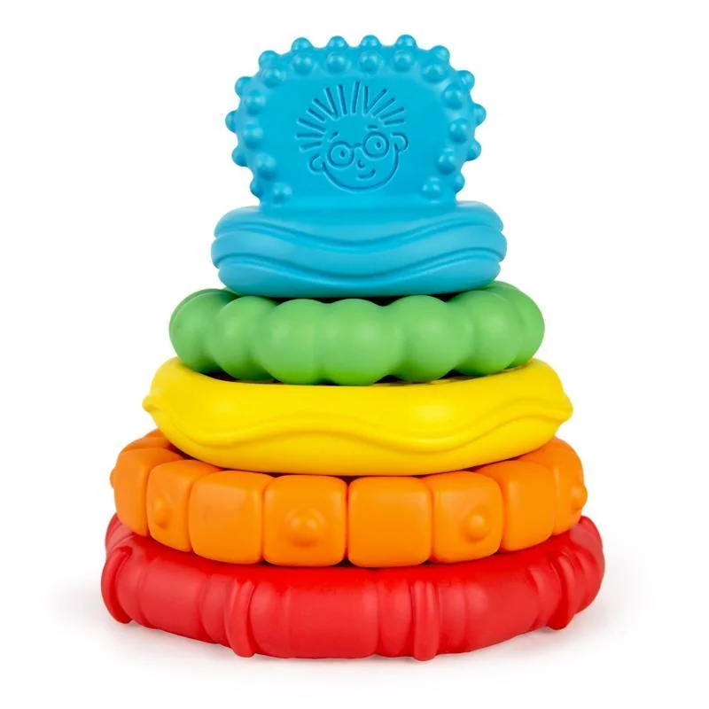 BABY EINSTEIN Hryzačka stohovacia 2v1 Stack&Teethe™ 0m+ 1×1 ks, pre deti