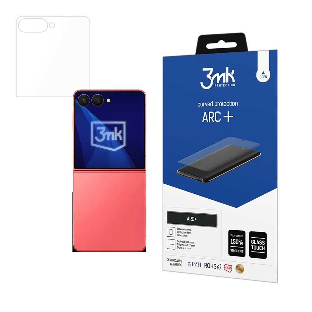 3mk Arc+ ochranná fólia pre Samsung Galaxy Z Flip 7 - Transparentná