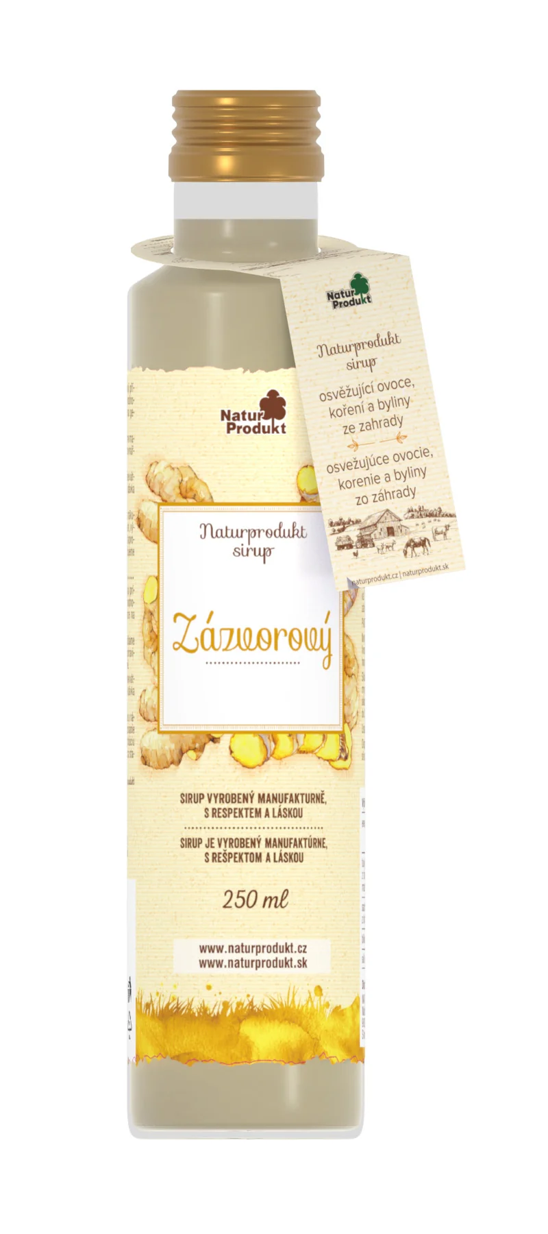 Naturprodukt sirup Zázvorový 1×250 ml, sirup