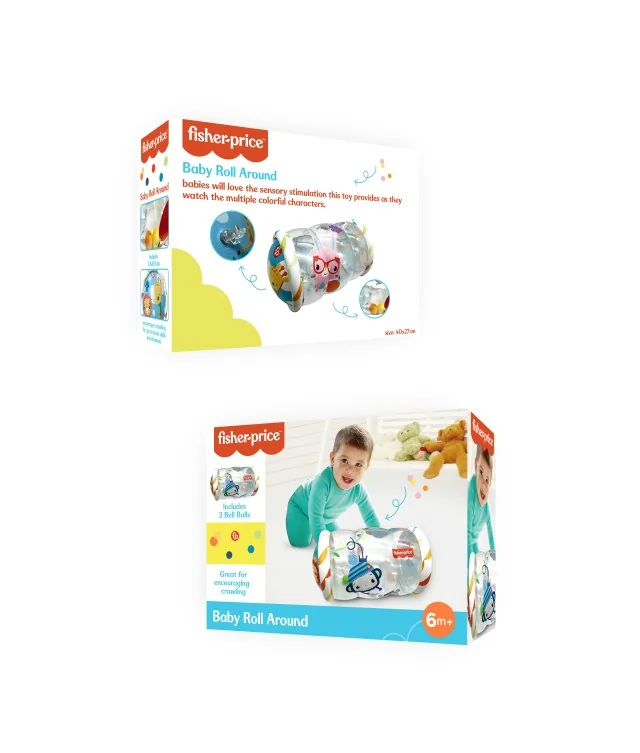 Alltoys Fisher-Price Nafukovací valec s roľníčkami 1×1 ks, nafukovací valec