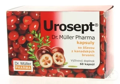 Dr. Müller UROSEPT kapsuly 1×60 tbl, so šťavou z brusníc