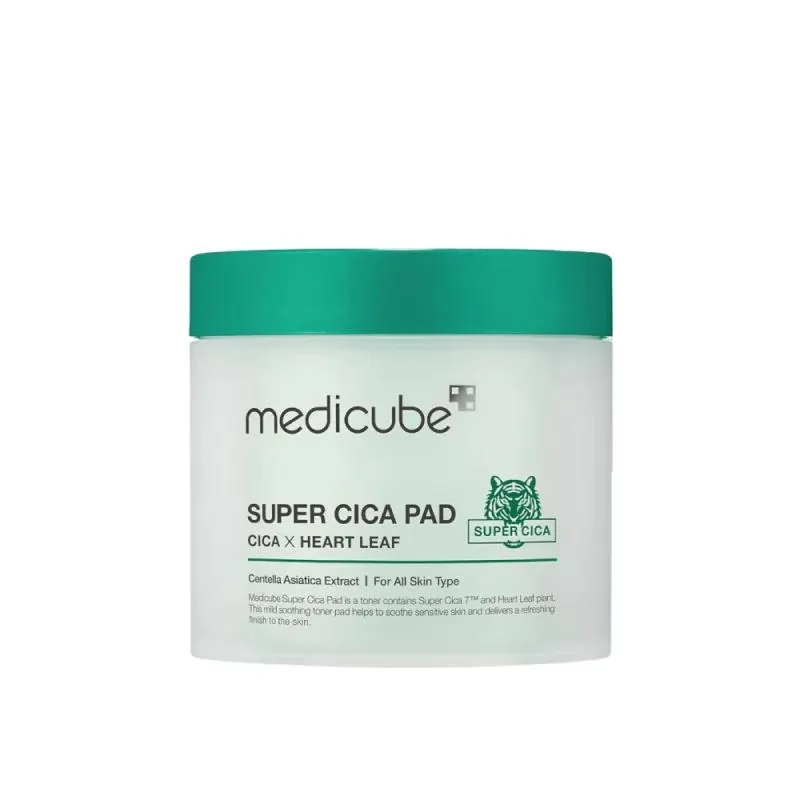 MEDICUBE - Super Cica Pad - upokojujúce tonizačné tampóny 70 ks