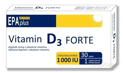 ALFA VITA Vitamin D3 FORTE 1000 I.U. EPAplus 1×30 ks, výživový doplnok