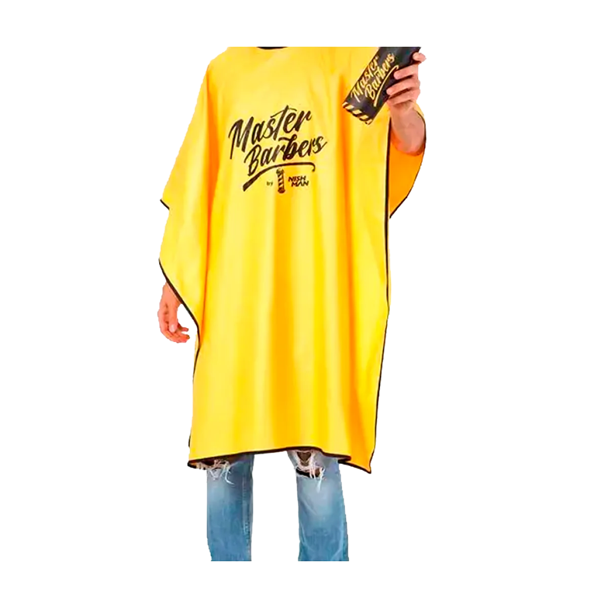 Profesionálna Plaštenka Nishman Cape Master Barbers Yellow Tube