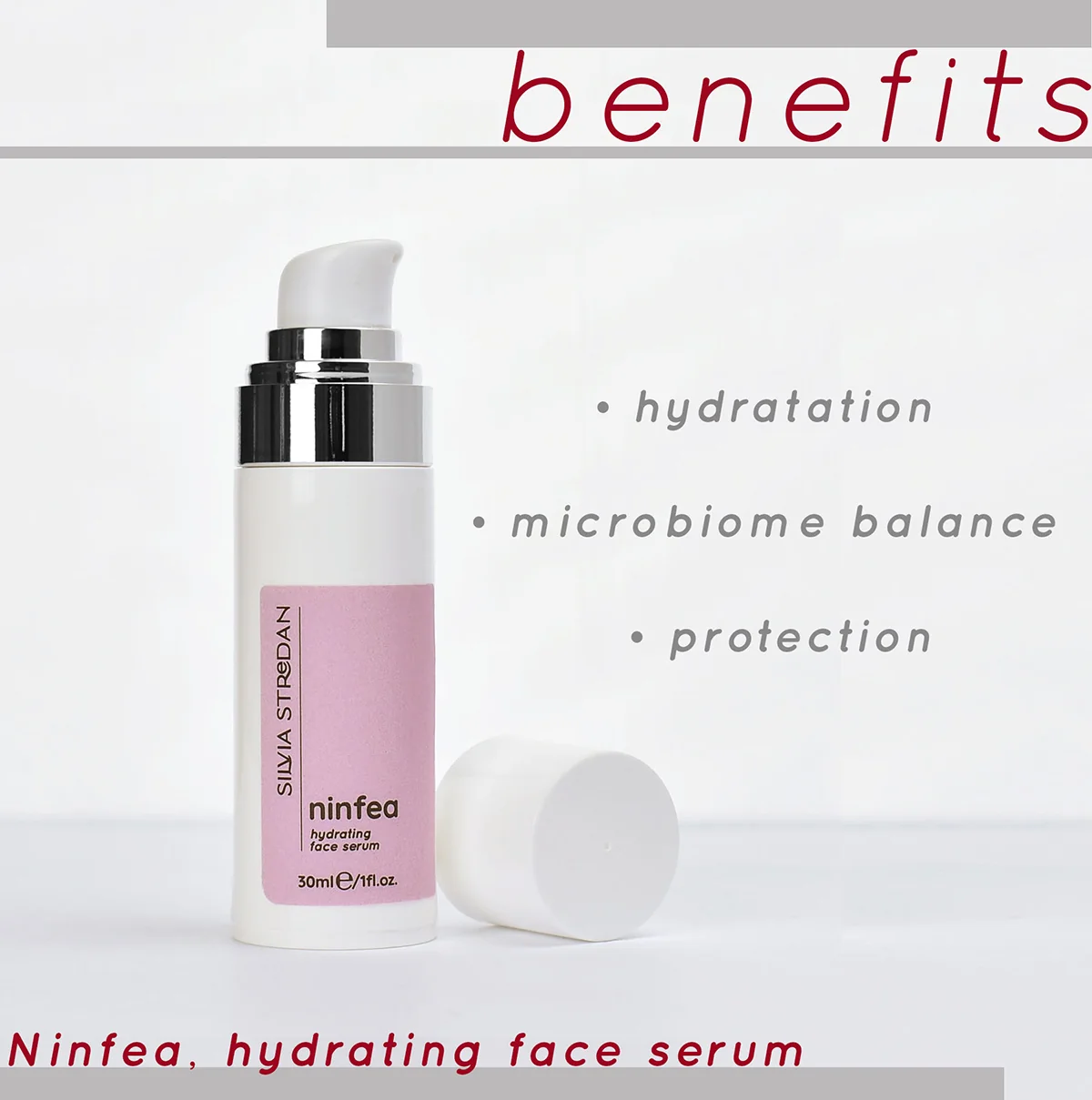NINFEA, hydratujúce gélové sérum, 30ml - exkluzívna beauty-fermentovaná kozmetika, slovenský výrobok