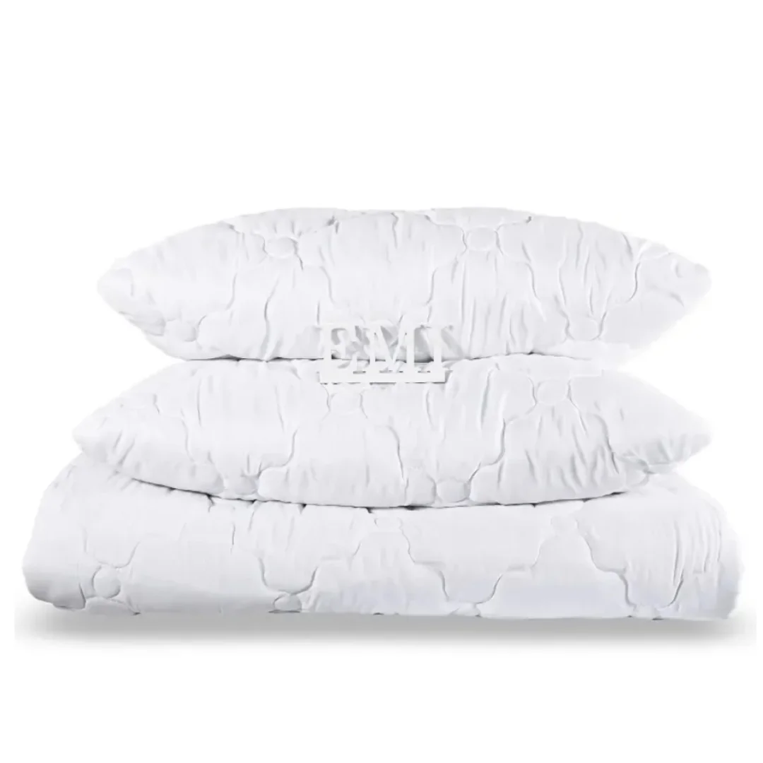 EMI Set manželskej prikrývky a vankúšov Premium 220x200 + 90x70 (2x) 1×1 ks, set manželskej prikrývky a vankúša