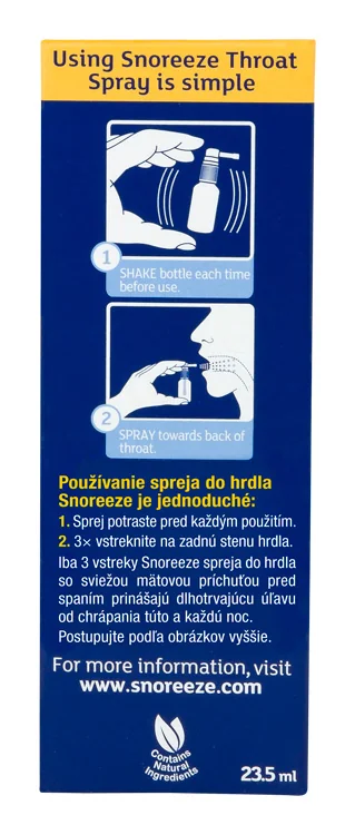 Snoreeze Sprej do hrdla proti chrápaniu 23.5 ml