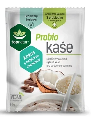 topnatur Probio KAŠA Kokos s belgickou čokoládou 1×60 g, kaša