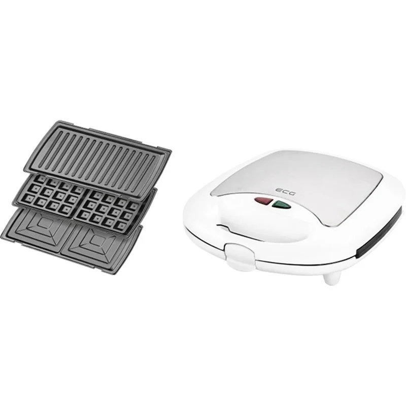 Sendvičovač ECG S399 3in1 WHITE
