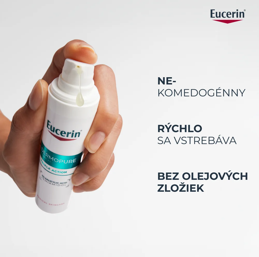 Eucerin DERMOPURE CLINICAL Pleťový fluid s trojitým účinkom 40 ml