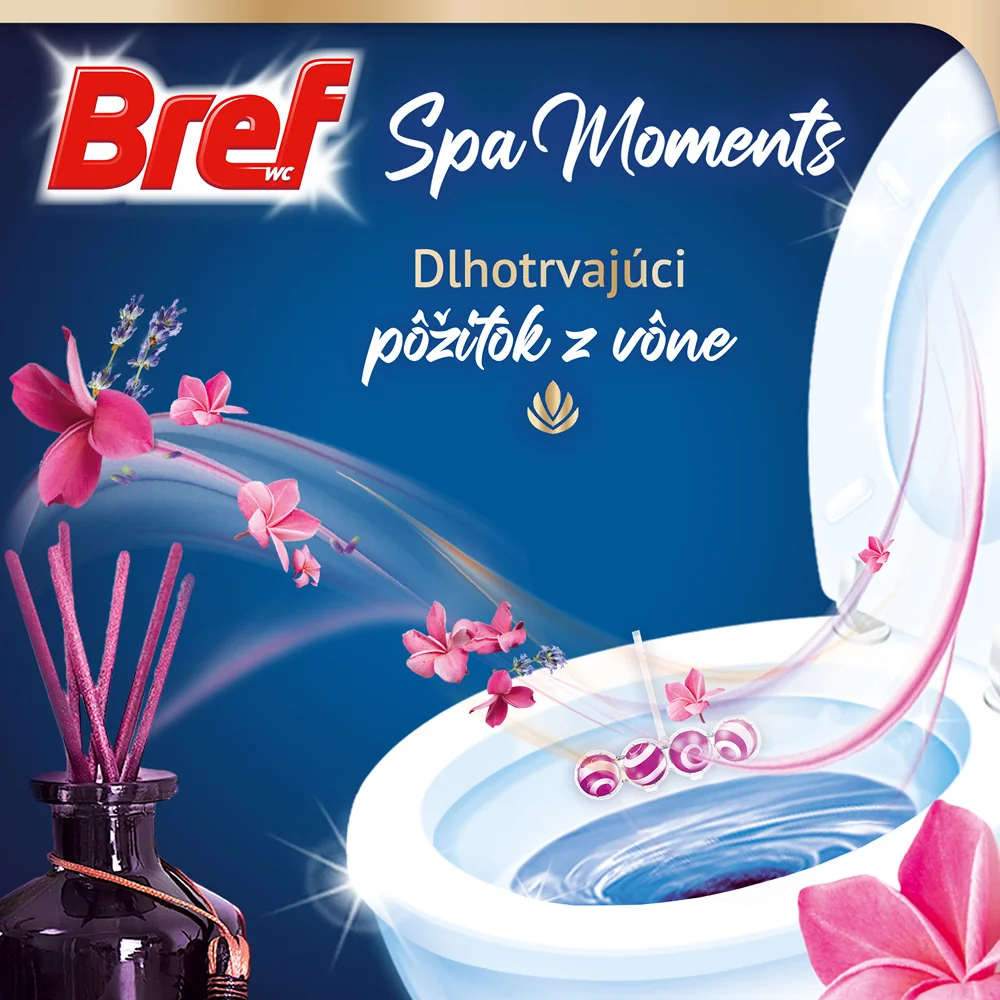 Bref Spa Moments tuhý WC blok Harmony 3×50 g, WC blok