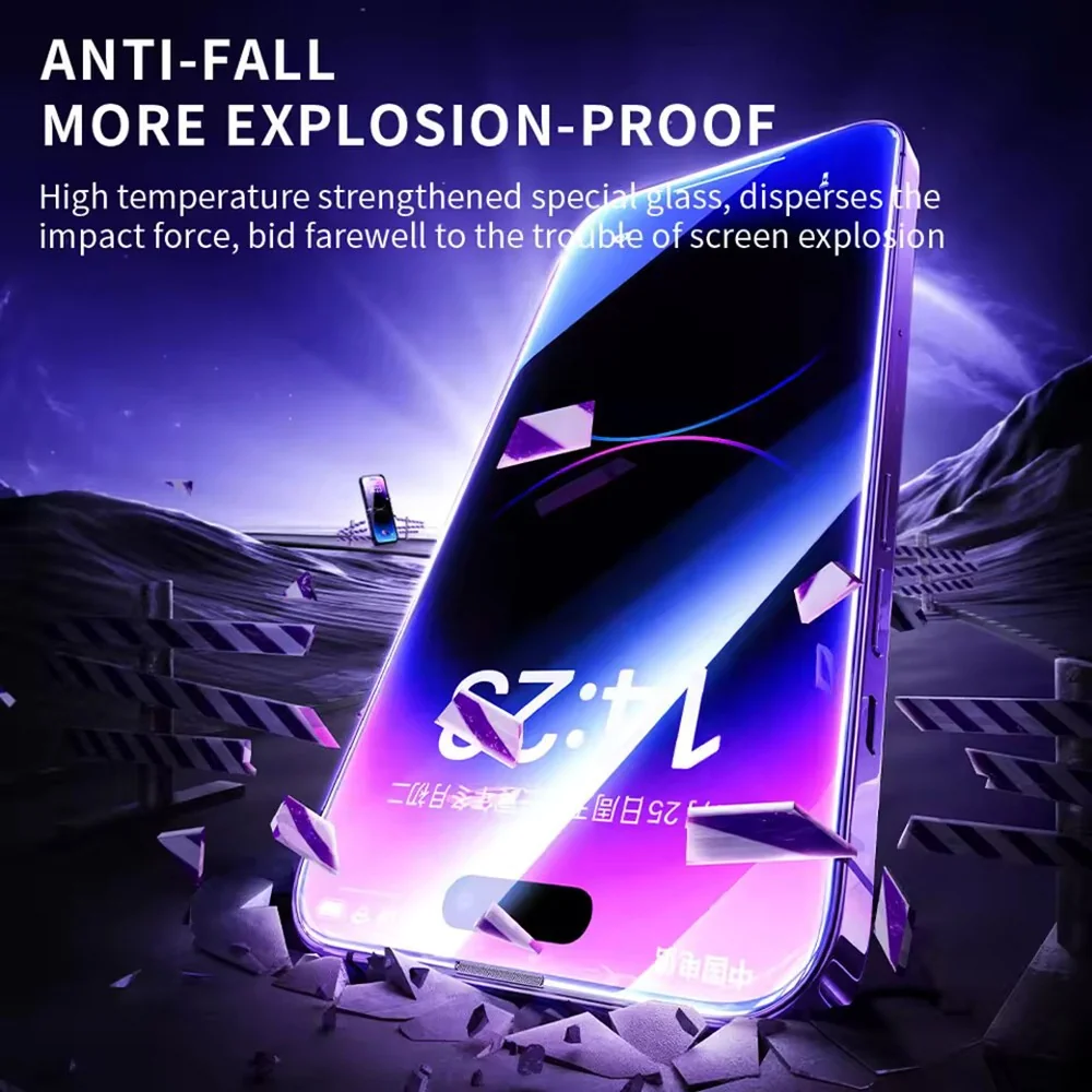 Ochranné sklo Blueo Anti-Static HD Glass pre Apple iPhone 16 Pro/17/17 Pro čierna