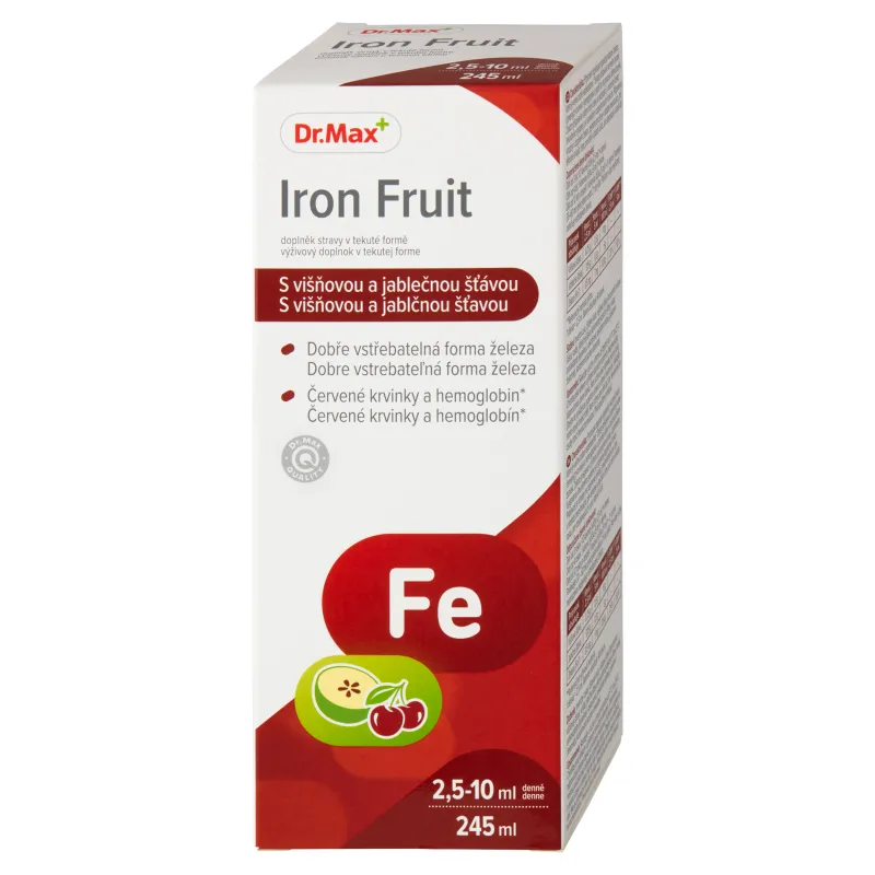Dr.Max Iron Fruit 1×245 ml, sirup