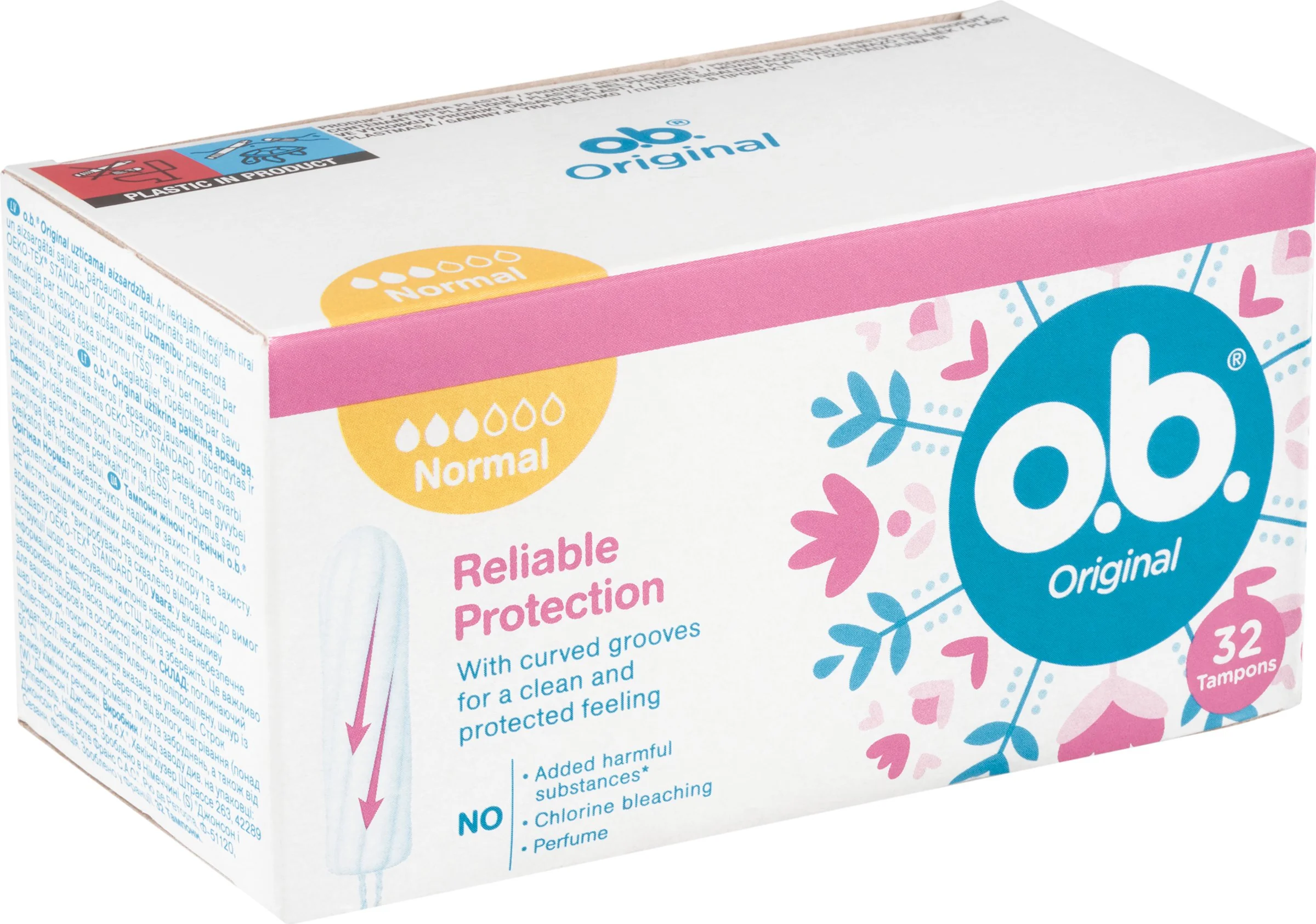 o.b. Original Normal 1×32 ks , tampóny