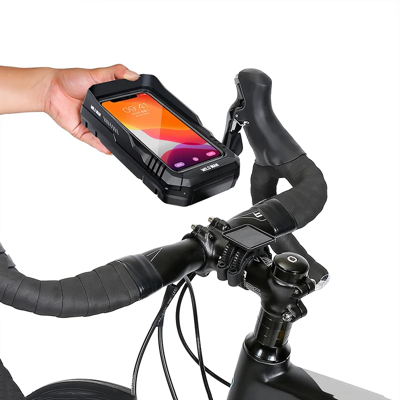 Wild Man FK4 držiak na mobil na bicykel 0.5L, čierny