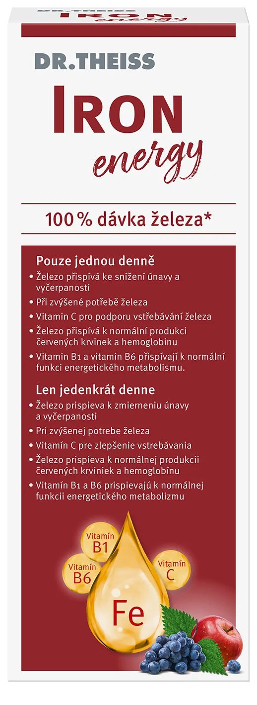 Dr Theiss Iron Energy 1×250 ml, výživový doplnok