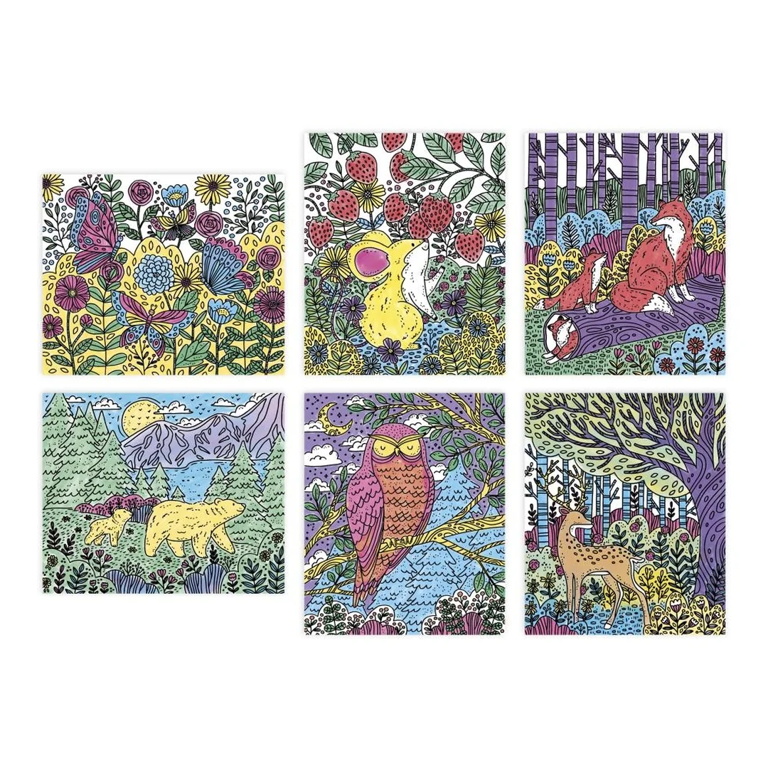 Janod Atelier Maxi Kreatívna sada Maľovanie Lesné zvieratká od 6 rokov