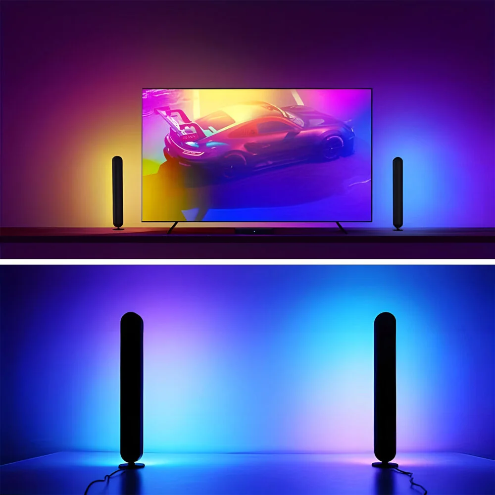 Livefy Light Bar V2 RGB stolná lampa 2ks, čierna