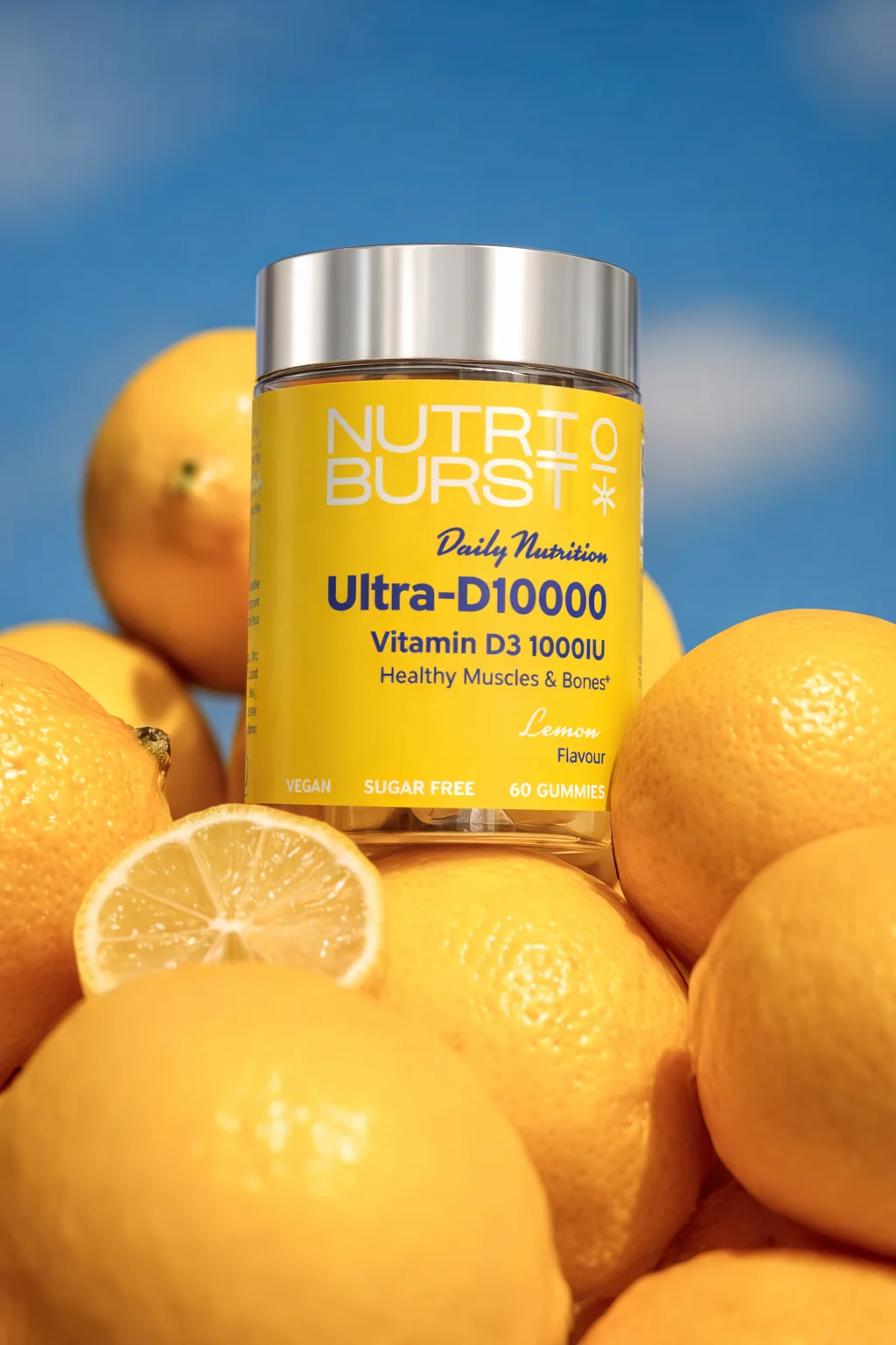 Nutriburst Ultra D1000 gummies citrón 60 ks